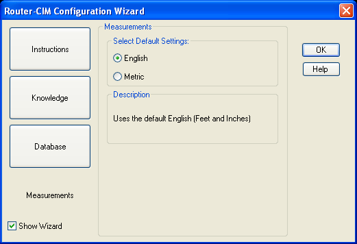 Configuration Wizard Measurements