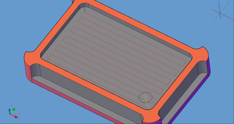 Linear-Pocket-Lead-Hole tool path.