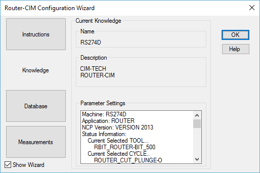 Configuration Wizard Knowledge