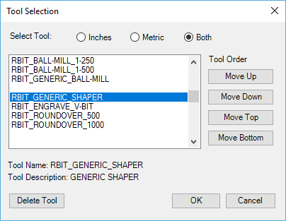 Select a Generic Shaper tool.