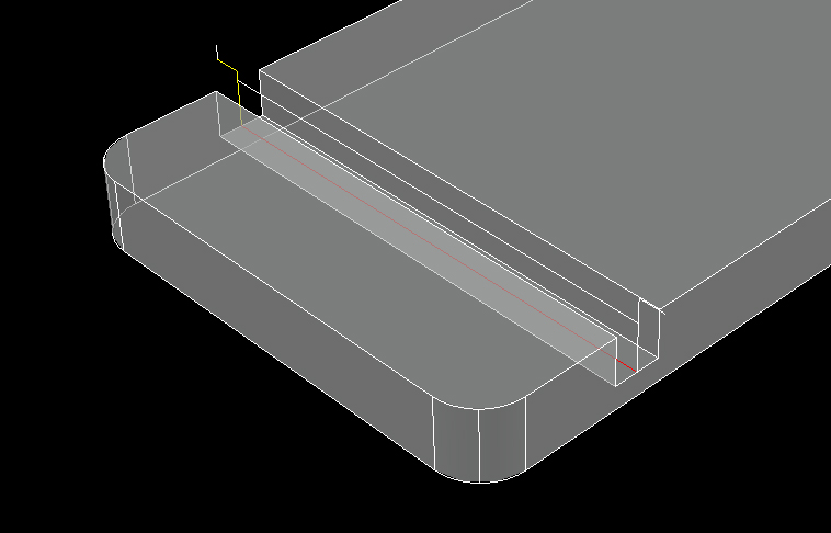 Center-Line Cut tool paths Center-Line Cut tool paths
