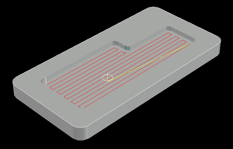 Linear-Pocket-Lead-Hole tool path. Linear-Pocket-Lead-Hole tool path.