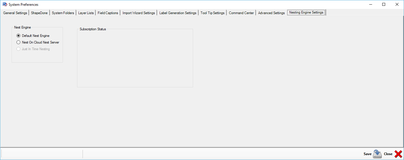Settings_Nesting_Engine